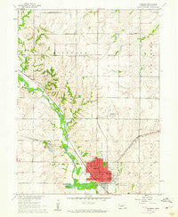 Fairbury Nebraska Historical topographic map, 1:24000 scale, 7.5 X 7.5 Minute, Year 1960