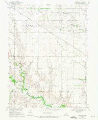 Fairfield NW Nebraska Historical topographic map, 1:24000 scale, 7.5 X 7.5 Minute, Year 1969