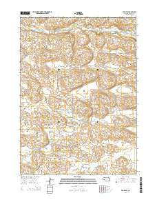 Farm Flat Nebraska Current topographic map, 1:24000 scale, 7.5 X 7.5 Minute, Year 2014