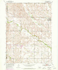 Farwell Nebraska Historical topographic map, 1:24000 scale, 7.5 X 7.5 Minute, Year 1953