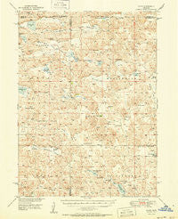 Flats Nebraska Historical topographic map, 1:62500 scale, 15 X 15 Minute, Year 1950