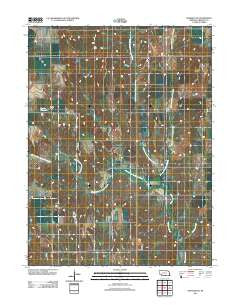 Franklin NE Nebraska Historical topographic map, 1:24000 scale, 7.5 X 7.5 Minute, Year 2011