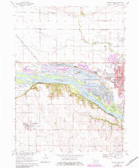 Fremont West Nebraska Historical topographic map, 1:24000 scale, 7.5 X 7.5 Minute, Year 1968