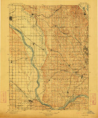 Fremont Nebraska Historical topographic map, 1:125000 scale, 30 X 30 Minute, Year 1896