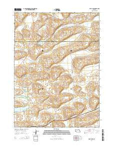 Frye Lake Nebraska Current topographic map, 1:24000 scale, 7.5 X 7.5 Minute, Year 2014