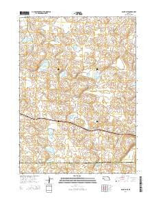 Gaunt Lake Nebraska Current topographic map, 1:24000 scale, 7.5 X 7.5 Minute, Year 2014