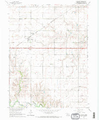 Goehner Nebraska Historical topographic map, 1:24000 scale, 7.5 X 7.5 Minute, Year 1964