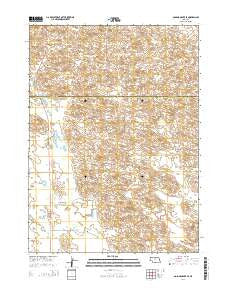 Goldman Lake SE Nebraska Current topographic map, 1:24000 scale, 7.5 X 7.5 Minute, Year 2014