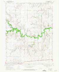 Grafton Nebraska Historical topographic map, 1:24000 scale, 7.5 X 7.5 Minute, Year 1969