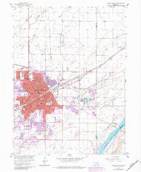 Grand Island Nebraska Historical topographic map, 1:24000 scale, 7.5 X 7.5 Minute, Year 1962