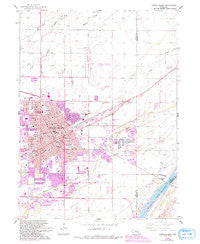 Grand Island Nebraska Historical topographic map, 1:24000 scale, 7.5 X 7.5 Minute, Year 1962