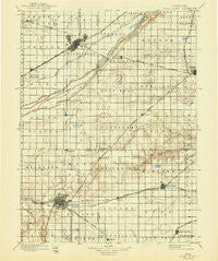 Grand Island Nebraska Historical topographic map, 1:125000 scale, 30 X 30 Minute, Year 1898