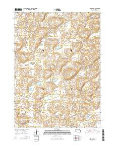 Green Lake Nebraska Current topographic map, 1:24000 scale, 7.5 X 7.5 Minute, Year 2014