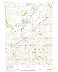 Greenwood Nebraska Historical topographic map, 1:24000 scale, 7.5 X 7.5 Minute, Year 1966