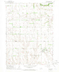 Gresham Nebraska Historical topographic map, 1:24000 scale, 7.5 X 7.5 Minute, Year 1965