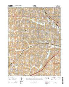 Gretna Nebraska Current topographic map, 1:24000 scale, 7.5 X 7.5 Minute, Year 2014