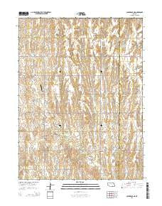 Guide Rock NE Nebraska Current topographic map, 1:24000 scale, 7.5 X 7.5 Minute, Year 2014