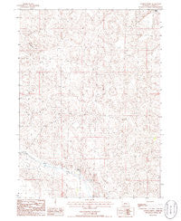 Gusher Spring Nebraska Historical topographic map, 1:24000 scale, 7.5 X 7.5 Minute, Year 1986