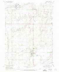 Harvard Nebraska Historical topographic map, 1:24000 scale, 7.5 X 7.5 Minute, Year 1969