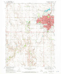 Hastings West Nebraska Historical topographic map, 1:24000 scale, 7.5 X 7.5 Minute, Year 1969