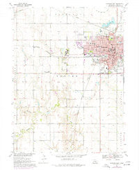 Hastings West Nebraska Historical topographic map, 1:24000 scale, 7.5 X 7.5 Minute, Year 1969