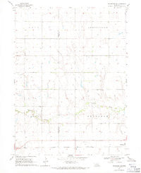 Henderson NE Nebraska Historical topographic map, 1:24000 scale, 7.5 X 7.5 Minute, Year 1968