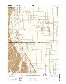 Herman Nebraska Current topographic map, 1:24000 scale, 7.5 X 7.5 Minute, Year 2014