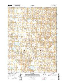 Hessey Lake Nebraska Current topographic map, 1:24000 scale, 7.5 X 7.5 Minute, Year 2014