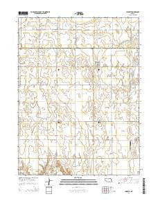 Hildreth Nebraska Current topographic map, 1:24000 scale, 7.5 X 7.5 Minute, Year 2014