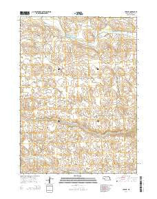 Hire NE Nebraska Current topographic map, 1:24000 scale, 7.5 X 7.5 Minute, Year 2014