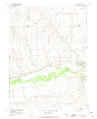 Holbrook Nebraska Historical topographic map, 1:24000 scale, 7.5 X 7.5 Minute, Year 1958