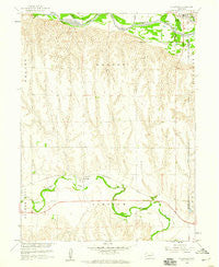 Hollinger Nebraska Historical topographic map, 1:24000 scale, 7.5 X 7.5 Minute, Year 1958