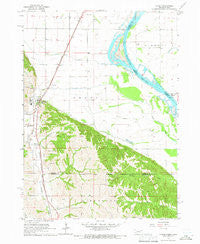 Homer Nebraska Historical topographic map, 1:24000 scale, 7.5 X 7.5 Minute, Year 1964