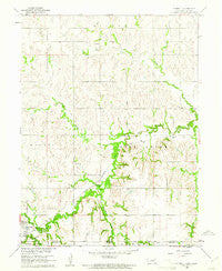 Hubbell Nebraska Historical topographic map, 1:24000 scale, 7.5 X 7.5 Minute, Year 1960