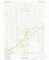 Hubbell Nebraska Historical topographic map, 1:24000 scale, 7.5 X 7.5 Minute, Year 1960