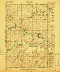 Humboldt Nebraska Historical topographic map, 1:62500 scale, 15 X 15 Minute, Year 1916