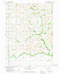 Humphrey SE Nebraska Historical topographic map, 1:24000 scale, 7.5 X 7.5 Minute, Year 1966