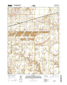 Inland Nebraska Current topographic map, 1:24000 scale, 7.5 X 7.5 Minute, Year 2014