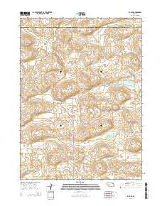K C Lake Nebraska Current topographic map, 1:24000 scale, 7.5 X 7.5 Minute, Year 2014