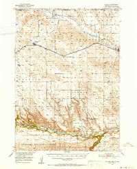 Kilgore Nebraska Historical topographic map, 1:62500 scale, 15 X 15 Minute, Year 1950