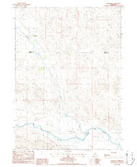 Koshopah Nebraska Historical topographic map, 1:24000 scale, 7.5 X 7.5 Minute, Year 1986