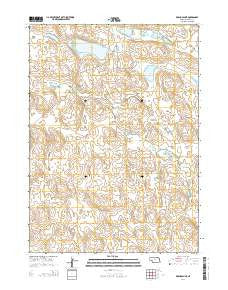 Koshopah NE Nebraska Current topographic map, 1:24000 scale, 7.5 X 7.5 Minute, Year 2014