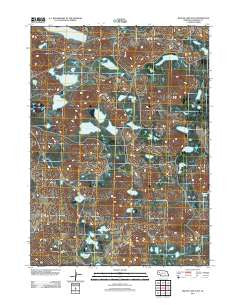 Krause Lake East Nebraska Historical topographic map, 1:24000 scale, 7.5 X 7.5 Minute, Year 2011