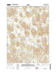 Lake George Nebraska Current topographic map, 1:24000 scale, 7.5 X 7.5 Minute, Year 2014