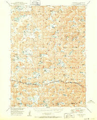 Lakeside Nebraska Historical topographic map, 1:62500 scale, 15 X 15 Minute, Year 1950