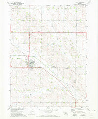 Laurel Nebraska Historical topographic map, 1:24000 scale, 7.5 X 7.5 Minute, Year 1971