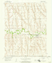 Lebanon Nebraska Historical topographic map, 1:24000 scale, 7.5 X 7.5 Minute, Year 1957