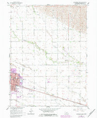 Lexington East Nebraska Historical topographic map, 1:24000 scale, 7.5 X 7.5 Minute, Year 1962