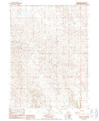 Linscott SW Nebraska Historical topographic map, 1:24000 scale, 7.5 X 7.5 Minute, Year 1986