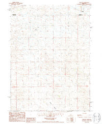 Linscott Nebraska Historical topographic map, 1:24000 scale, 7.5 X 7.5 Minute, Year 1986